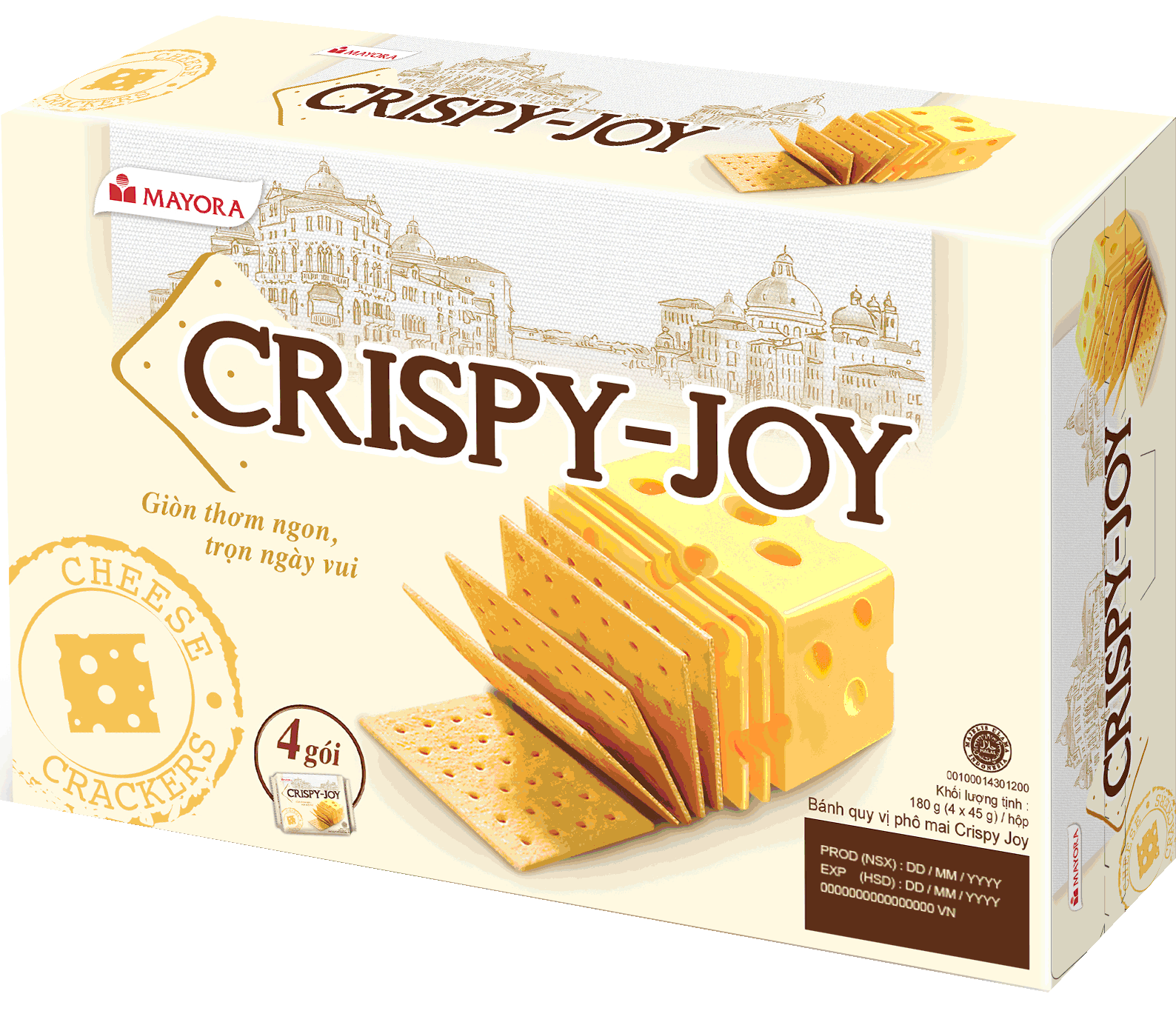 biscoito crispy joy 180g